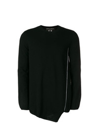 schwarzer Pullover mit einem Rundhalsausschnitt von Comme Des Garcons Homme Plus