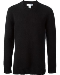 schwarzer Pullover mit einem Rundhalsausschnitt von Comme des Garcons