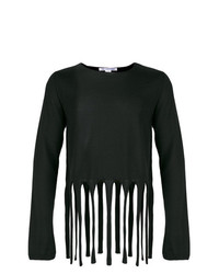 schwarzer Pullover mit einem Rundhalsausschnitt von Comme Des Garcons SHIRT
