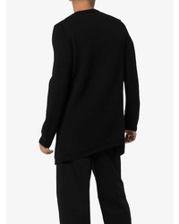 schwarzer Pullover mit einem Rundhalsausschnitt von Comme Des Garcons Homme Plus