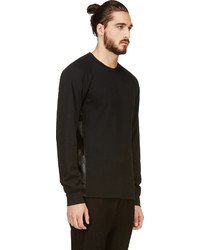 schwarzer Pullover mit einem Rundhalsausschnitt von Comme des Garcons