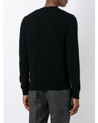 schwarzer Pullover mit einem Rundhalsausschnitt von Comme Des Garcons Play