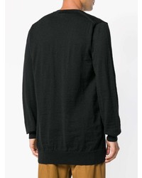 schwarzer Pullover mit einem Rundhalsausschnitt von Comme Des Garcons SHIRT