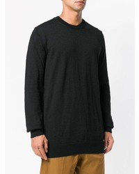 schwarzer Pullover mit einem Rundhalsausschnitt von Comme Des Garcons SHIRT