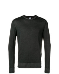 schwarzer Pullover mit einem Rundhalsausschnitt von CP Company