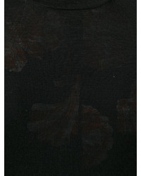 schwarzer Pullover mit einem Rundhalsausschnitt von Forte Forte