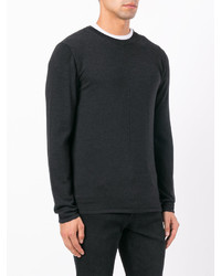 schwarzer Pullover mit einem Rundhalsausschnitt von Diesel Black Gold