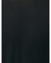 schwarzer Pullover mit einem Rundhalsausschnitt von John Smedley