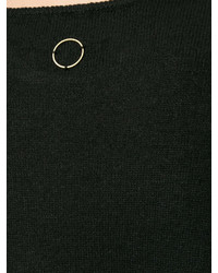 schwarzer Pullover mit einem Rundhalsausschnitt von Oyuna