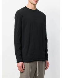 schwarzer Pullover mit einem Rundhalsausschnitt von Damir Doma