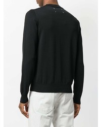 schwarzer Pullover mit einem Rundhalsausschnitt von Maison Margiela