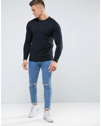schwarzer Pullover mit einem Rundhalsausschnitt von Element