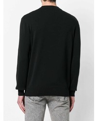 schwarzer Pullover mit einem Rundhalsausschnitt von Givenchy