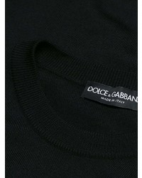 schwarzer Pullover mit einem Rundhalsausschnitt von Dolce & Gabbana