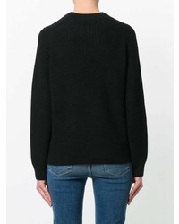 schwarzer Pullover mit einem Rundhalsausschnitt von rag & bone/JEAN