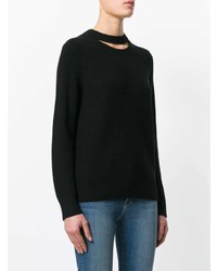 schwarzer Pullover mit einem Rundhalsausschnitt von rag & bone/JEAN