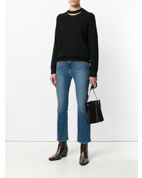 schwarzer Pullover mit einem Rundhalsausschnitt von rag & bone/JEAN