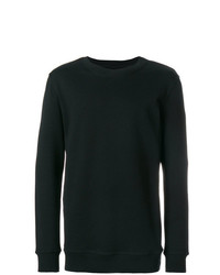 schwarzer Pullover mit einem Rundhalsausschnitt von Damir Doma