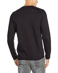 schwarzer Pullover mit einem Rundhalsausschnitt von Dickies