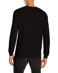 schwarzer Pullover mit einem Rundhalsausschnitt von Dickies