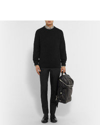 schwarzer Pullover mit einem Rundhalsausschnitt von Balenciaga