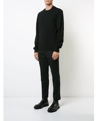 schwarzer Pullover mit einem Rundhalsausschnitt von Maison Margiela