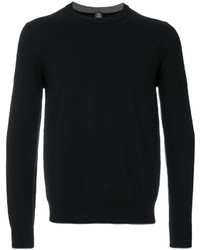 schwarzer Pullover mit einem Rundhalsausschnitt von Eleventy