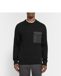 schwarzer Pullover mit einem Rundhalsausschnitt von rag & bone