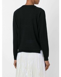 schwarzer Pullover mit einem Rundhalsausschnitt von Simone Rocha