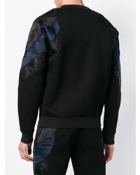 schwarzer Pullover mit einem Rundhalsausschnitt von Alexander McQueen