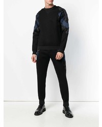 schwarzer Pullover mit einem Rundhalsausschnitt von Alexander McQueen