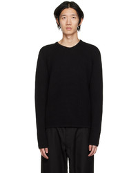 schwarzer Pullover mit einem Rundhalsausschnitt von Engineered Garments