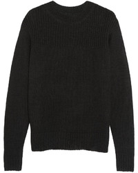schwarzer Pullover mit einem Rundhalsausschnitt von Etoile Isabel Marant