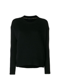 schwarzer Pullover mit einem Rundhalsausschnitt von Etro