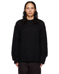 schwarzer Pullover mit einem Rundhalsausschnitt von Filippa K