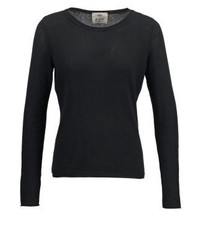 schwarzer Pullover mit einem Rundhalsausschnitt von FTC