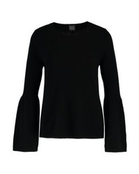 schwarzer Pullover mit einem Rundhalsausschnitt von FTC