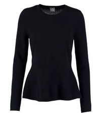 schwarzer Pullover mit einem Rundhalsausschnitt von FTC
