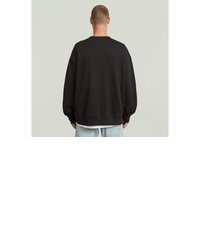 schwarzer Pullover mit einem Rundhalsausschnitt von G Star