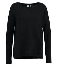 schwarzer Pullover mit einem Rundhalsausschnitt von Gap