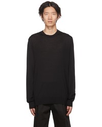 schwarzer Pullover mit einem Rundhalsausschnitt von Golden Goose