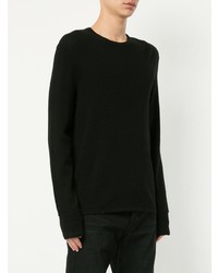 schwarzer Pullover mit einem Rundhalsausschnitt von rag & bone