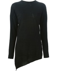 schwarzer Pullover mit einem Rundhalsausschnitt von I'M Isola Marras