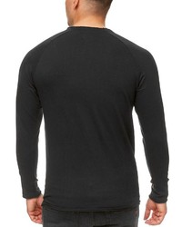 schwarzer Pullover mit einem Rundhalsausschnitt von INDICODE