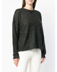 schwarzer Pullover mit einem Rundhalsausschnitt von Isabel Marant Etoile