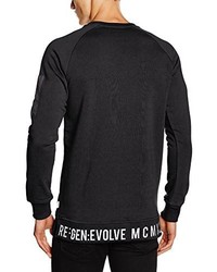 schwarzer Pullover mit einem Rundhalsausschnitt von Jack & Jones