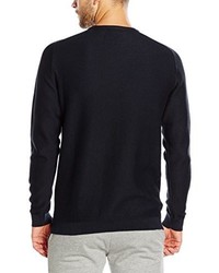 schwarzer Pullover mit einem Rundhalsausschnitt von Jack & Jones