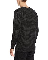 schwarzer Pullover mit einem Rundhalsausschnitt von Jack & Jones