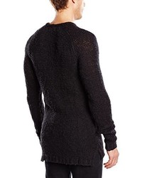 schwarzer Pullover mit einem Rundhalsausschnitt von Jack & Jones