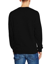 schwarzer Pullover mit einem Rundhalsausschnitt von Jack & Jones